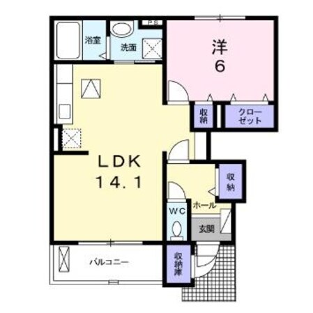 玉野駅 徒歩16分 1階の物件間取画像